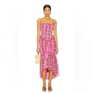 Pink Floral Women's Dress